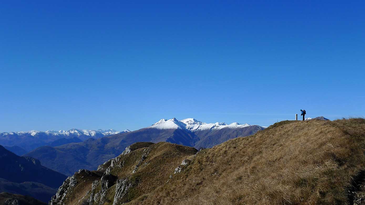 Galero, vista sulle Alpi